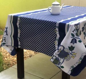 toalha de mesa estampada oxford
