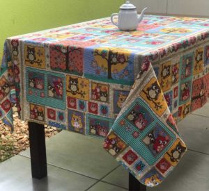 toalha de mesa estampada oxford