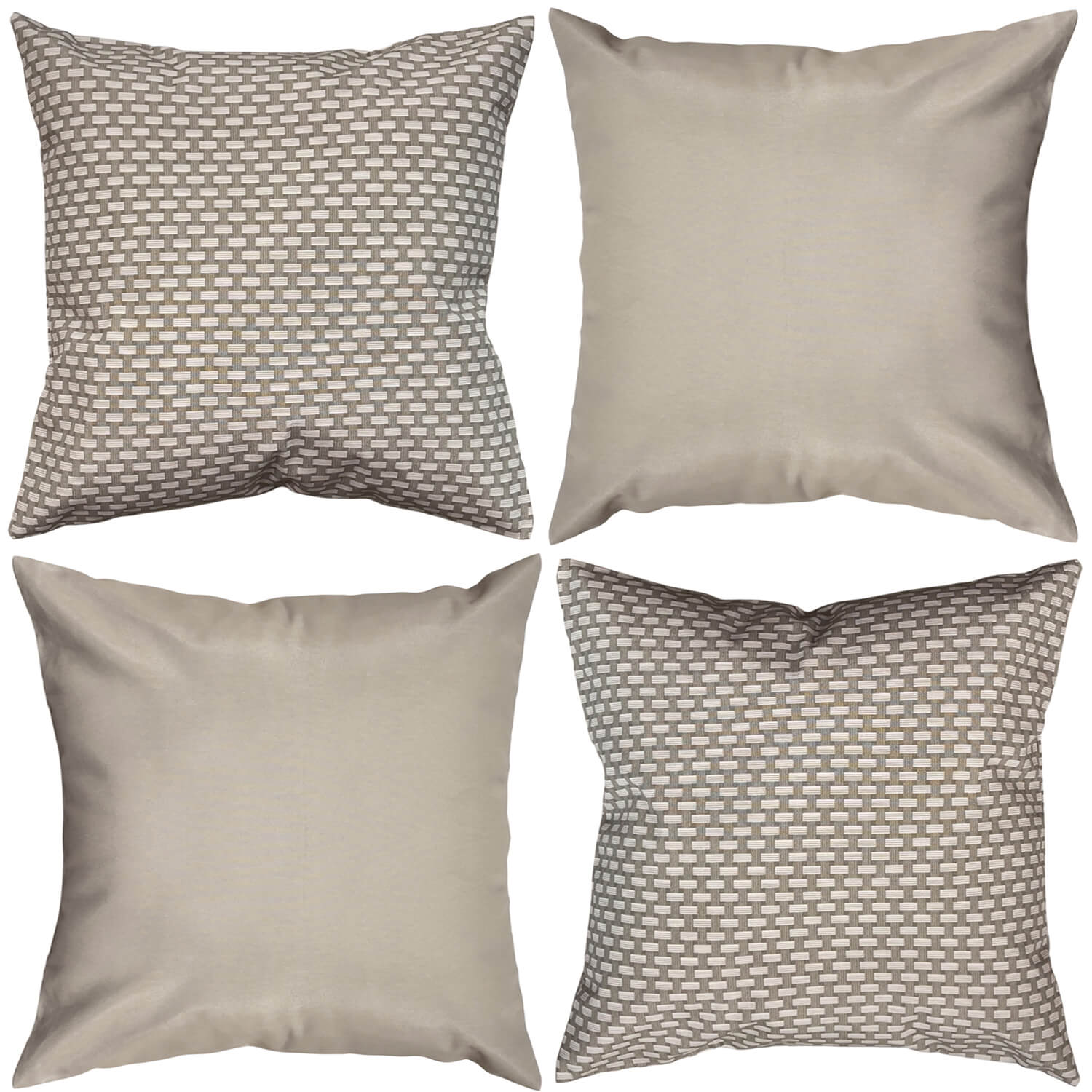 Kit 4 Capas De Almofadas Decorativas 45x45cm Mar