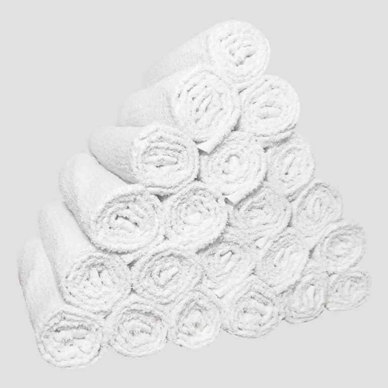 Kit 06 Toalhas Rosto Salão de Beleza Atacado Macia Profissional Branco